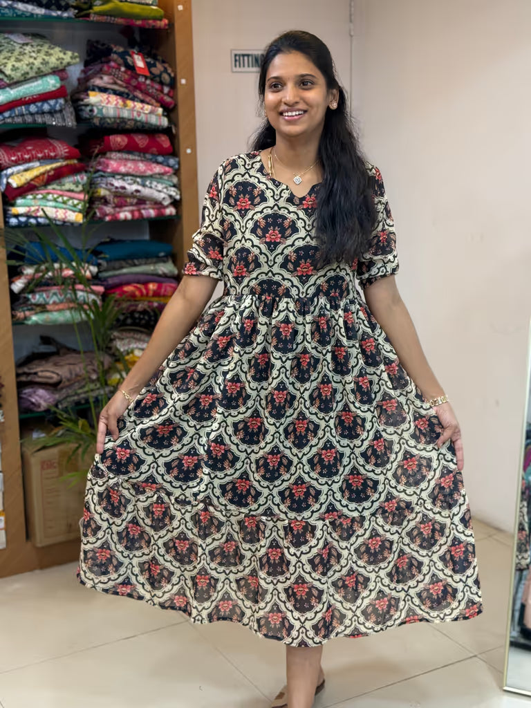 Pastel Garden Maxi -(2649)