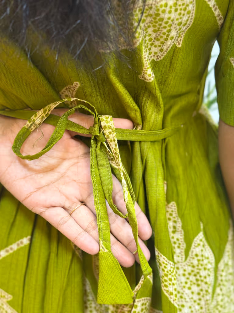 Olive Maple Print Maxi