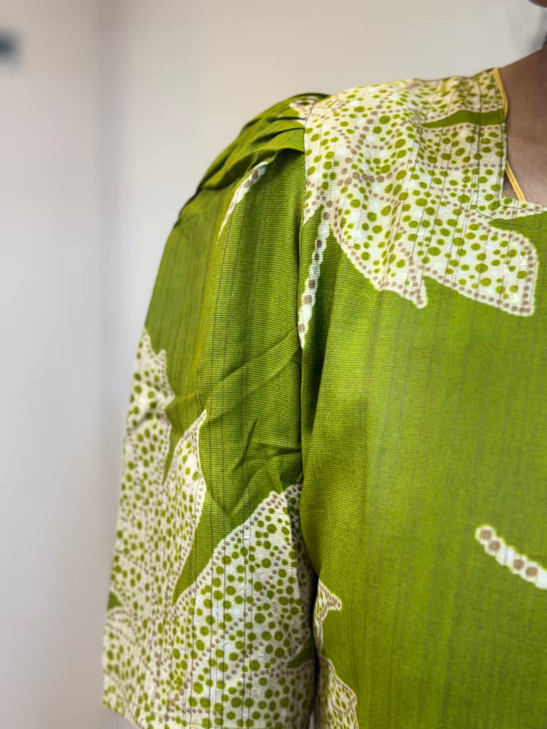 Olive Maple Print Maxi