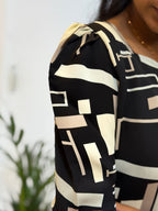 Urban Grid Black Maxi