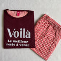 Reddish Maroon Night Wear