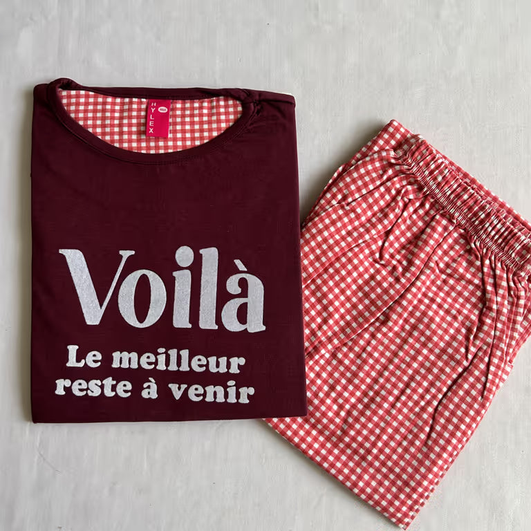 Reddish Maroon Night Wear