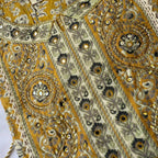 Mustard Yellow Side Tie Up Kurti Set