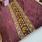 Plum Colour Kurti Set