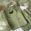 Olive Green Kurti Set