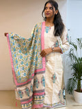 Cream Floral Grace Salwar Set
