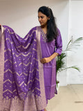 Royal Purple Zari Work Salwar Set