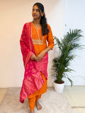 Sunset Orange Salwar Set