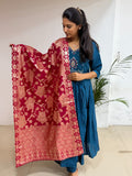 Teal Maroon Grace Salwar Set