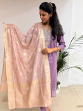Mauve Blush Zari Salwar Set
