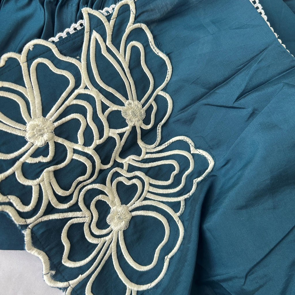 Vibrant Teal Color Kurti Set