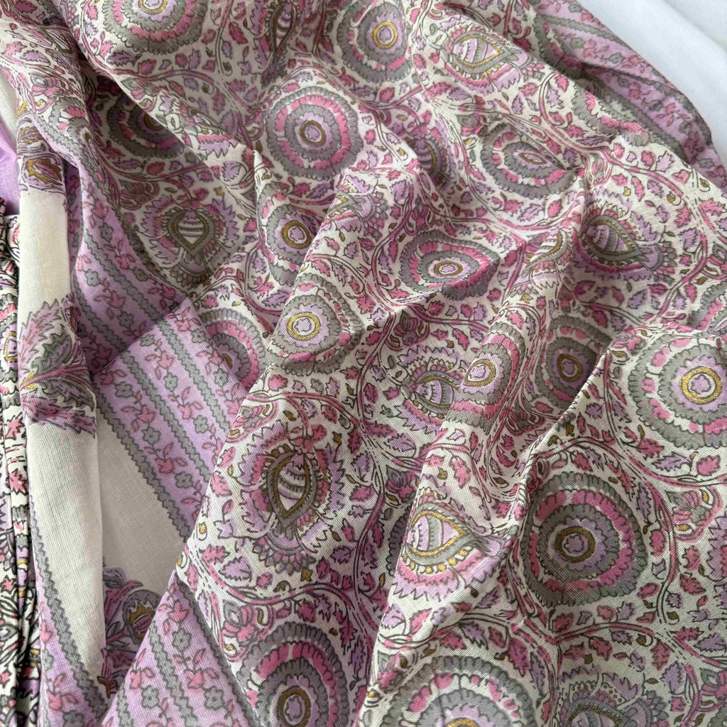 Cream Shade Anarkali Kurti Set