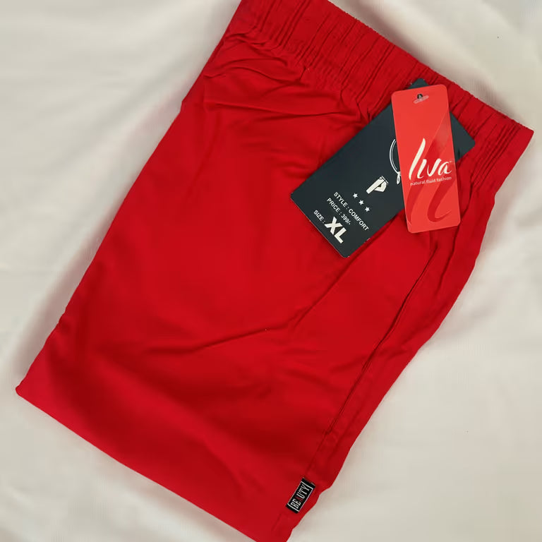 Vibrant Red Parallel Pant
