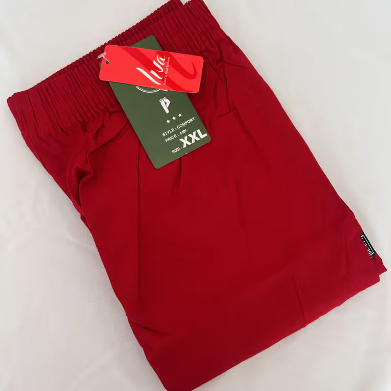 Maroon Parallel Pant