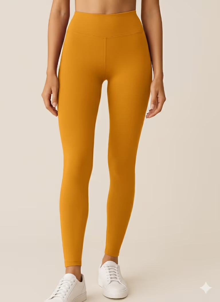 Mustard Yellow Full Length Leggings