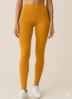 Mustard Yellow Full Length Leggings
