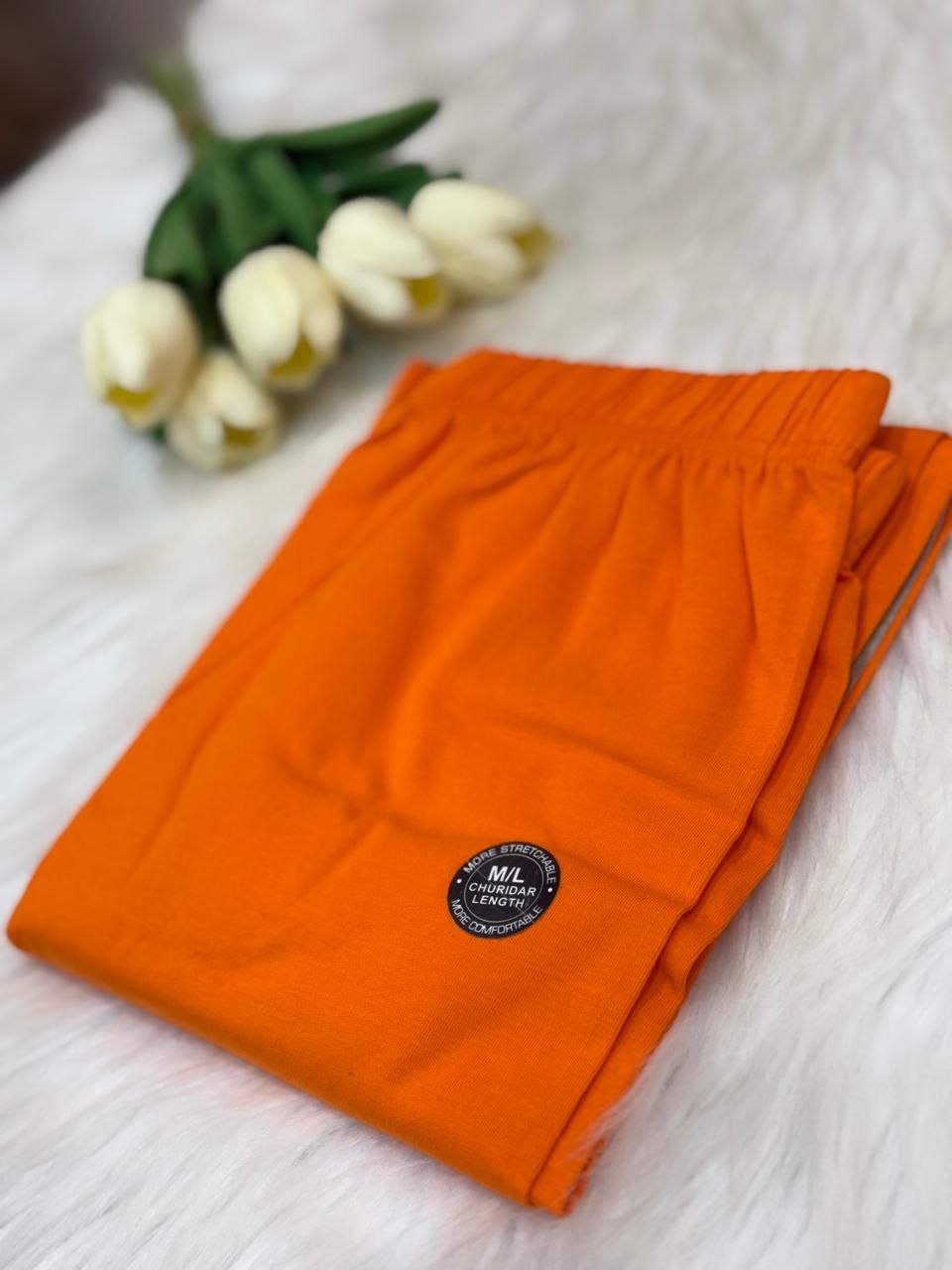 Orange Full Length Leggings