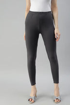 Elephant grey Angle Length Leggings