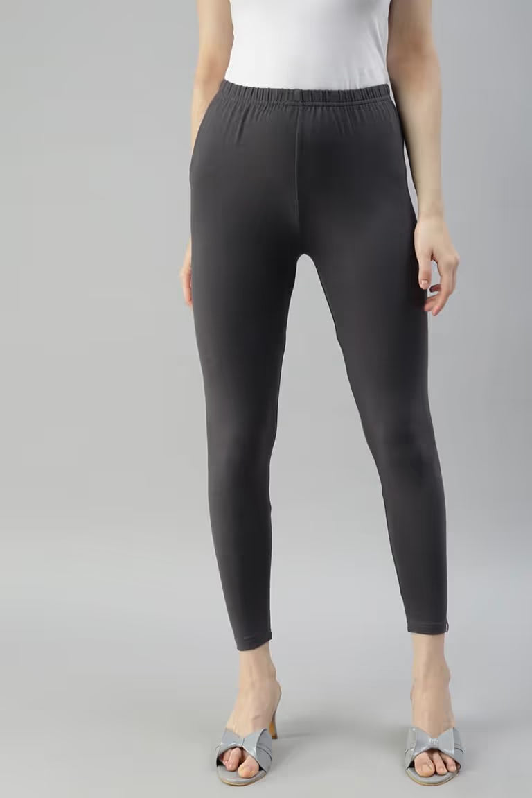 Elephant grey Angle Length Leggings