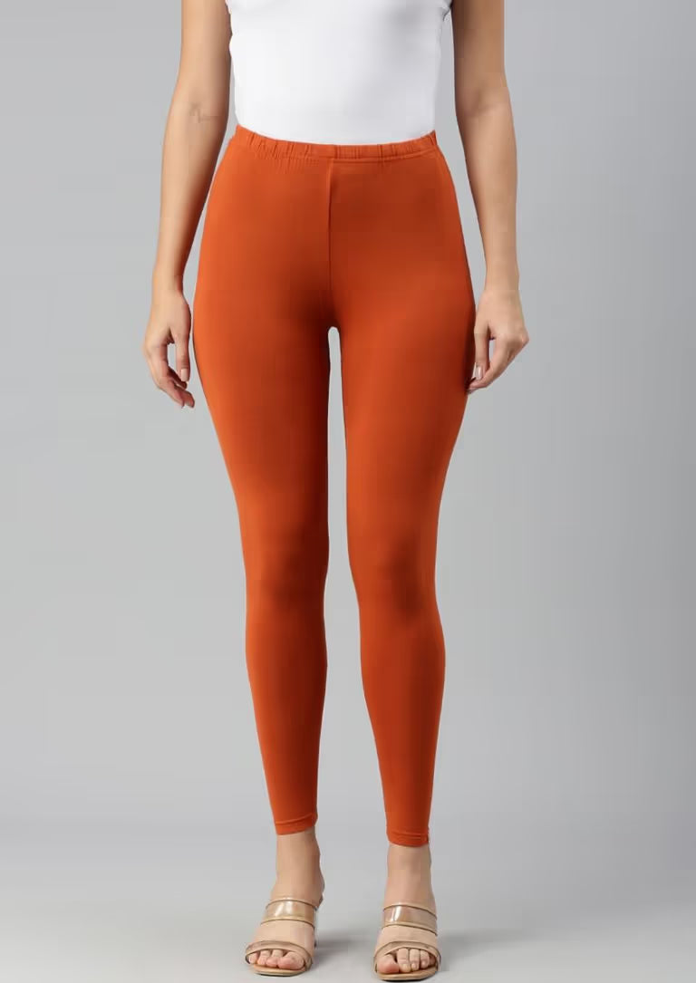 Rust brown Angle Length Leggings