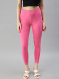 Baby pink Angle  Length Leggings