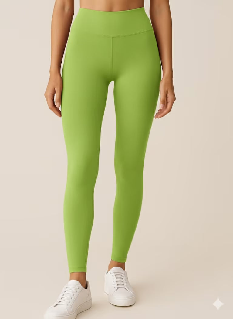 Parrot Green Angle Length Leggings