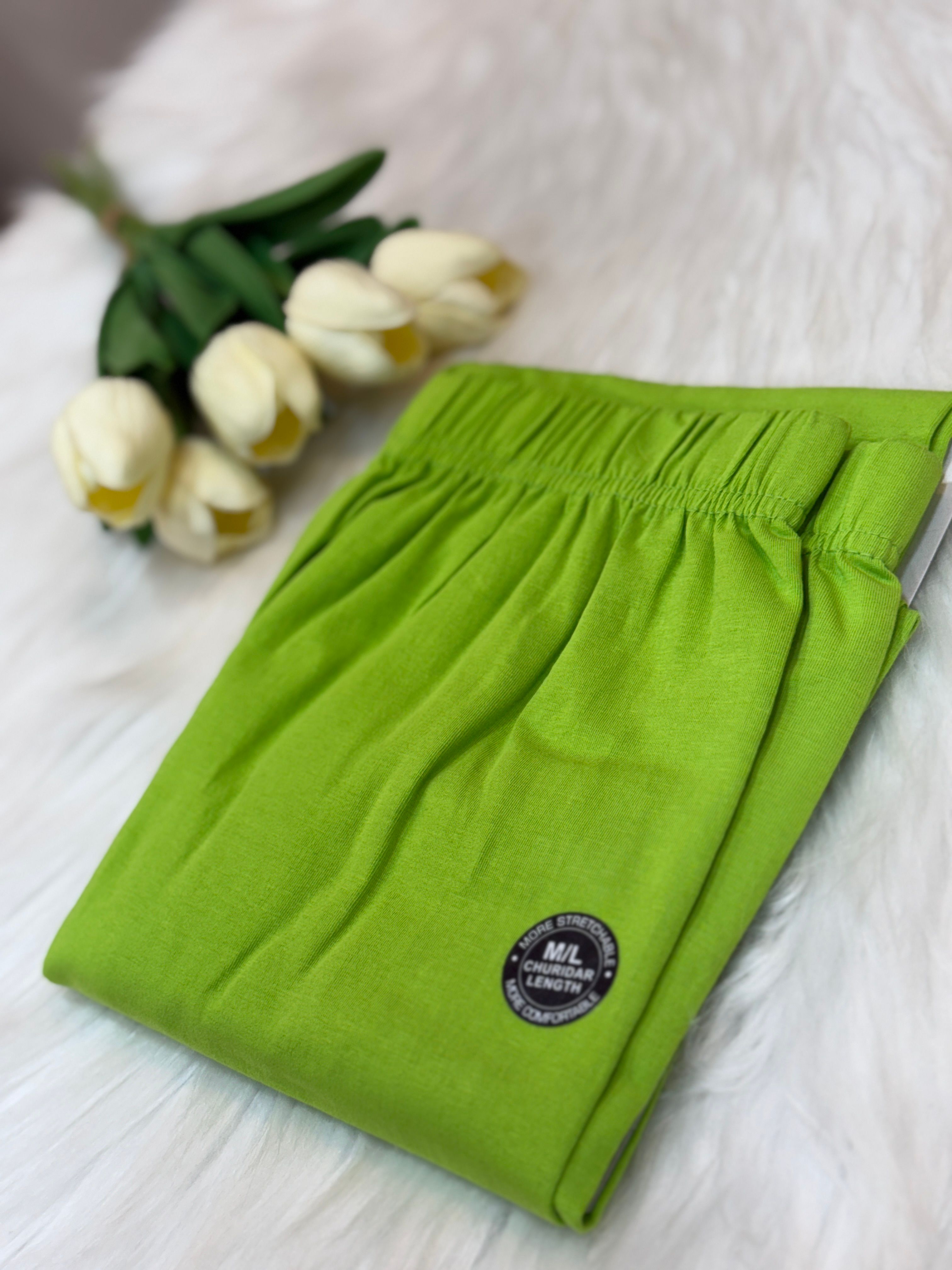 Parrot Green Angle Length Leggings