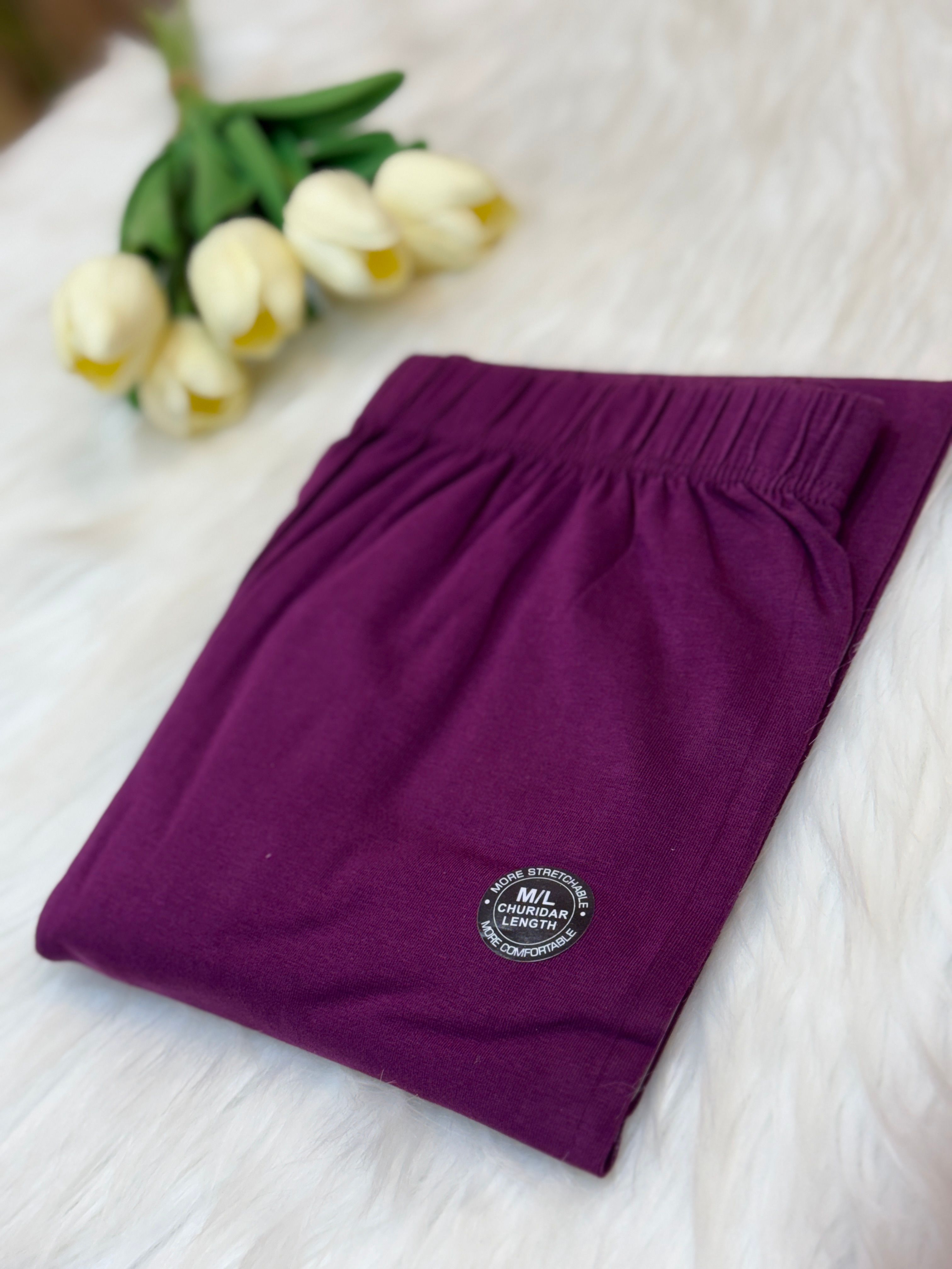 Dark Wine Angle Length Leggings