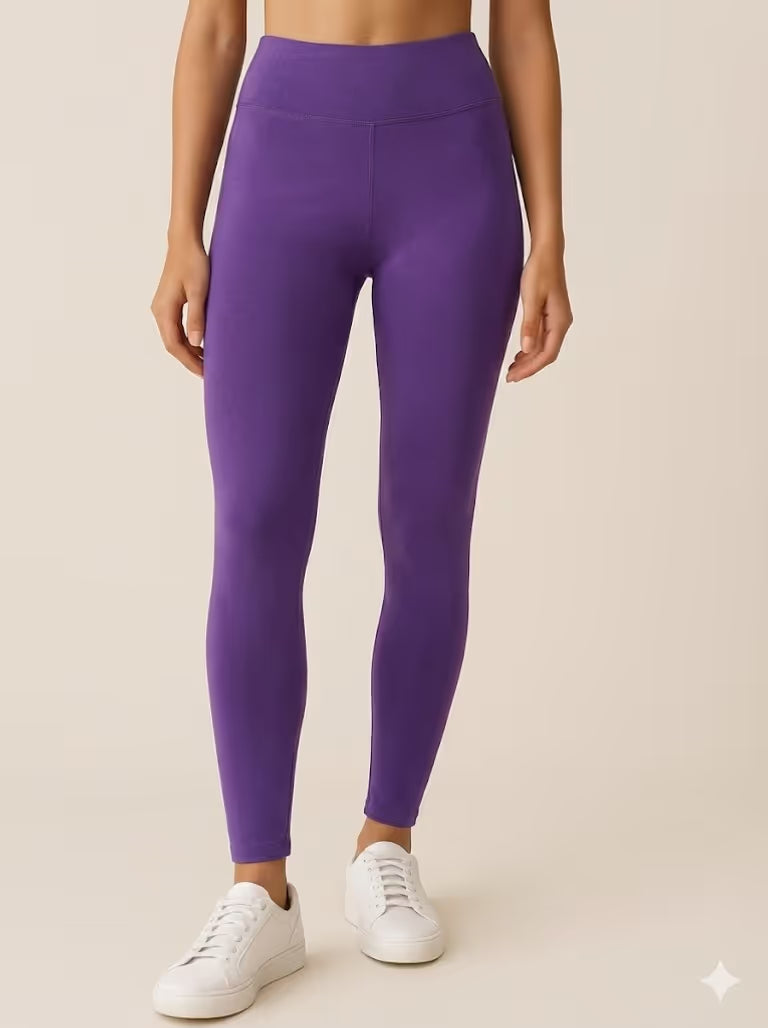 Purple ankle length leggings