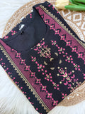 Blue and Pink Kurti - 3180