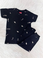 Navy Space Print Unisex Co-ord Set - 3332