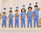 Blue Cartoon Unisex Co-ord Set - 3332